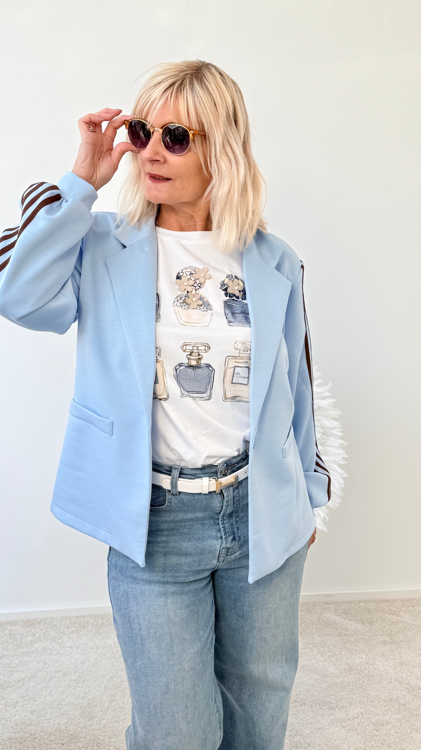 SHIRT "FLACON" BLAU