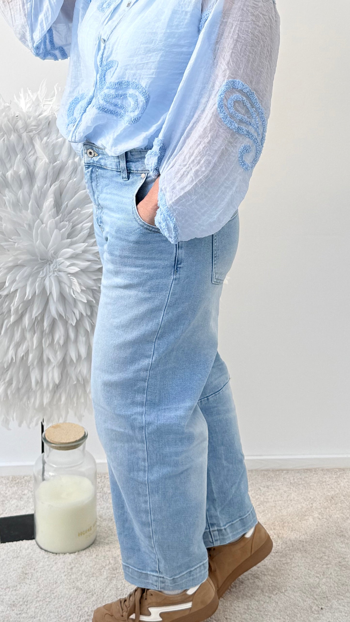 JEANS "BARREL "BLU