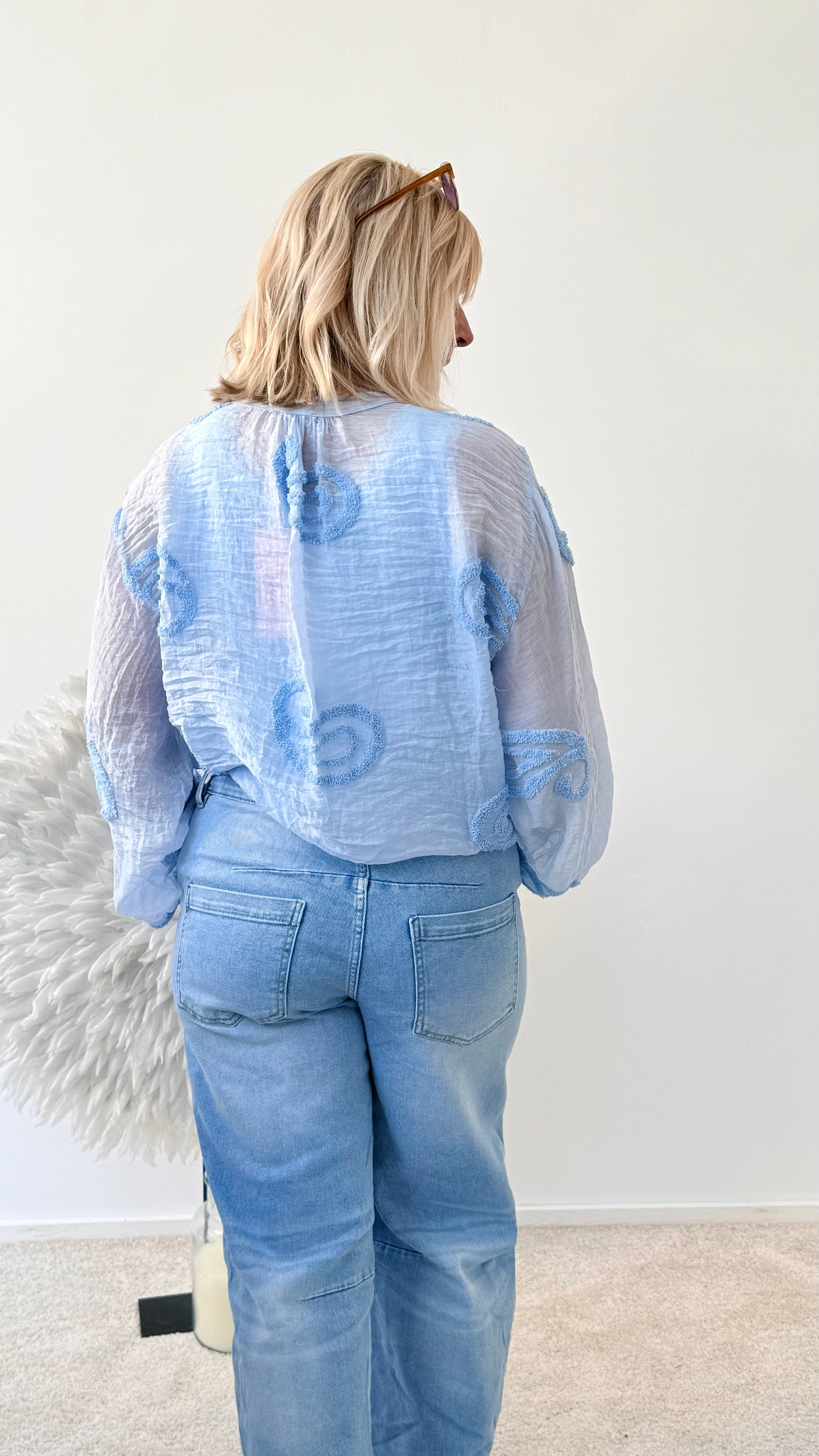 JEANS "BARREL "BLU