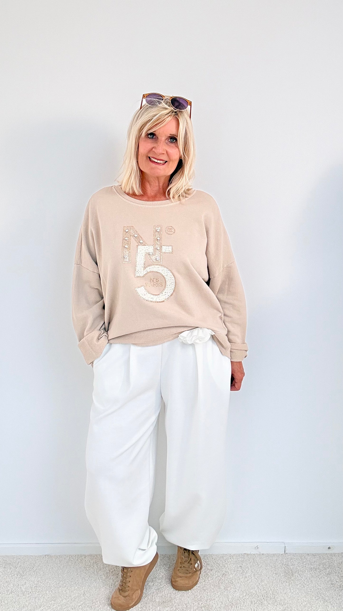 COZY HOSE "JOGGINGSTYLE" WEIß