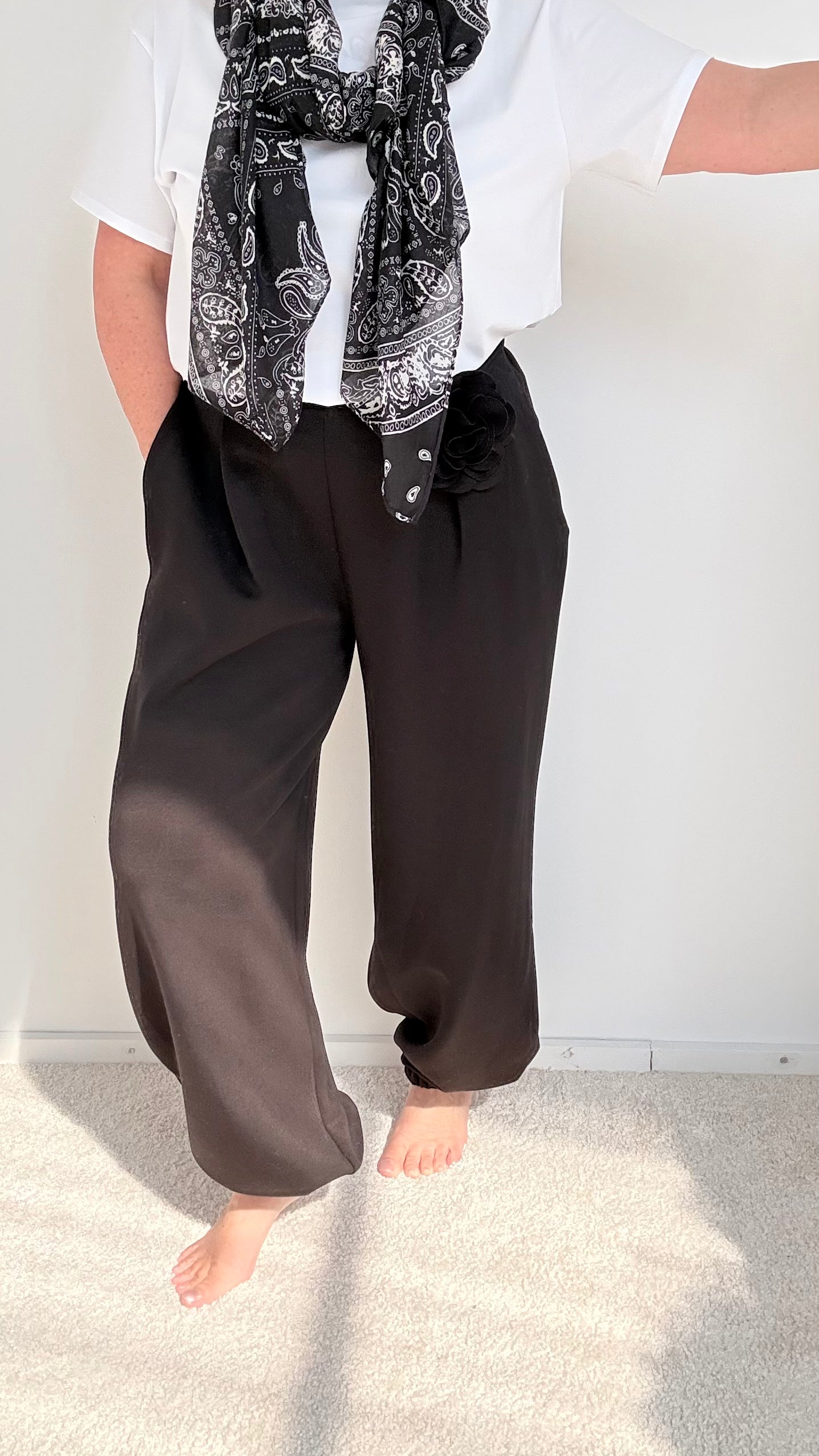 COZY HOSE "JOGGINGSTYLE" SCHWARZ