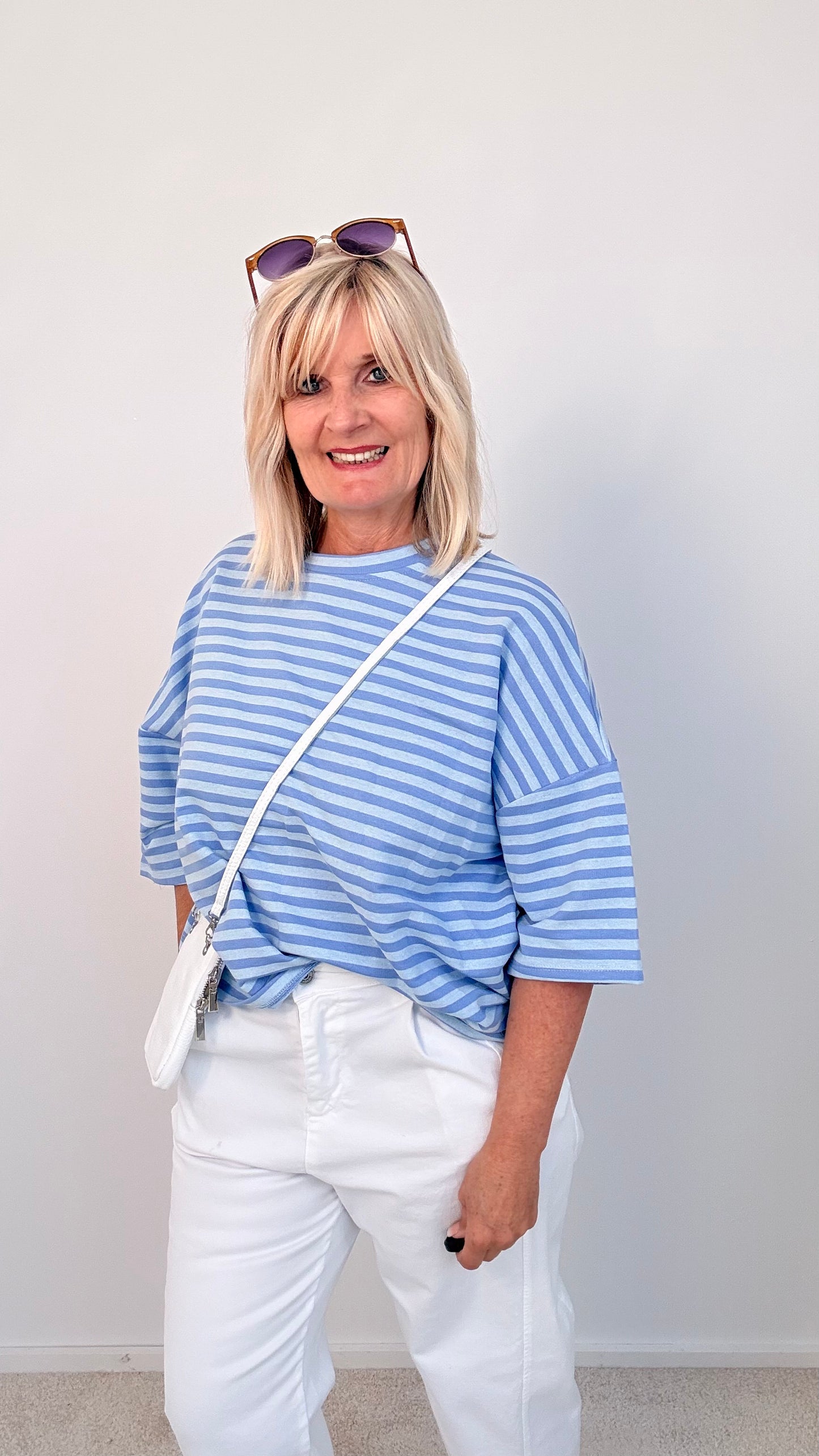 SHIRT GESTREIFT "BLAU"