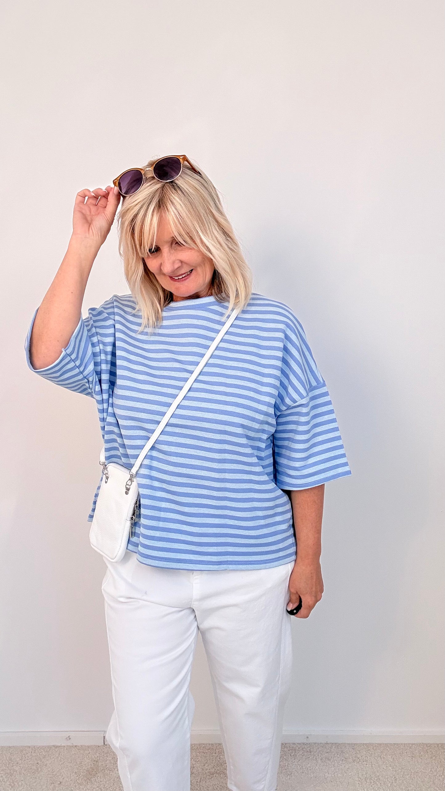 SHIRT GESTREIFT "BLAU"