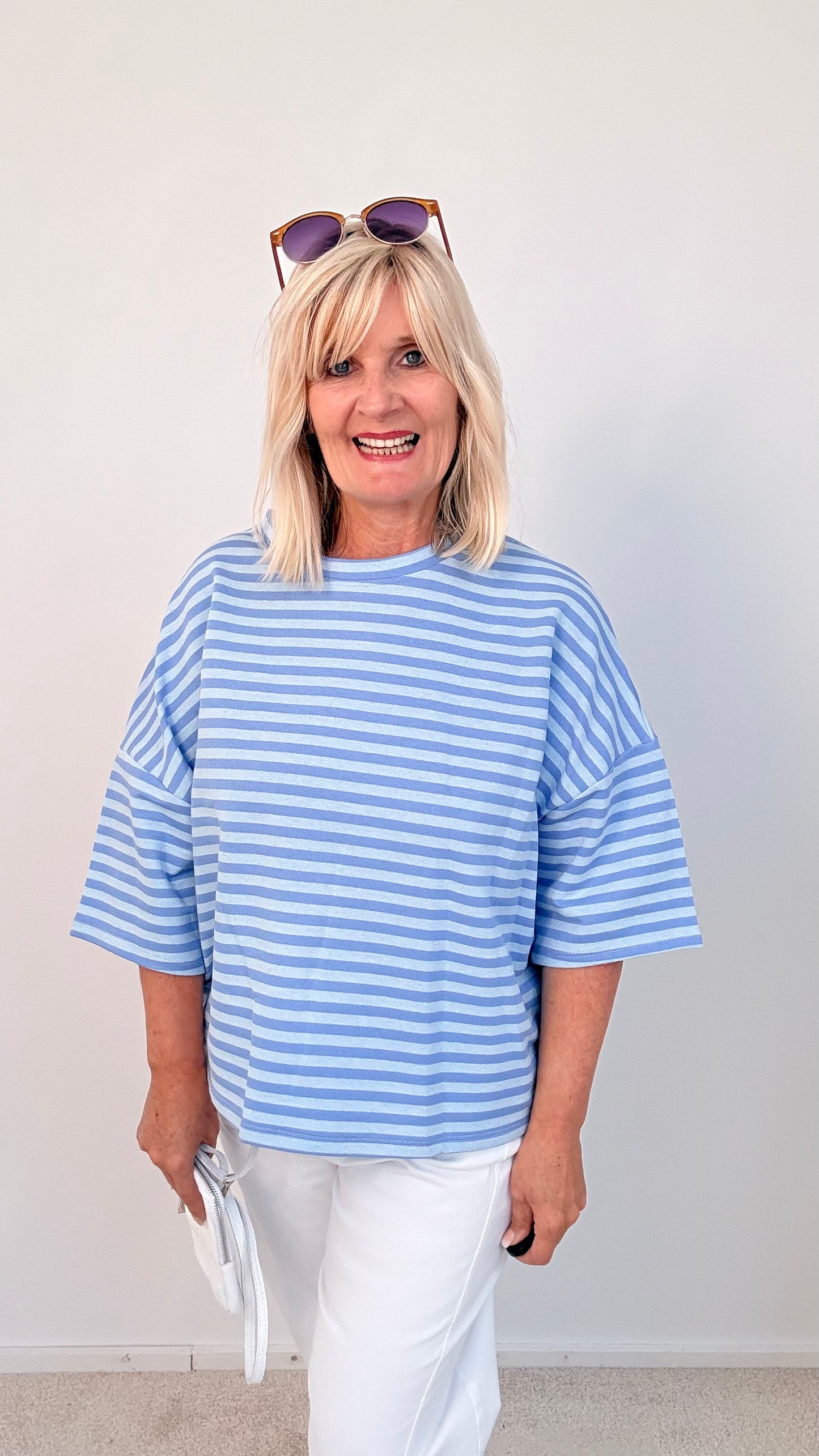 SHIRT GESTREIFT "BLAU"