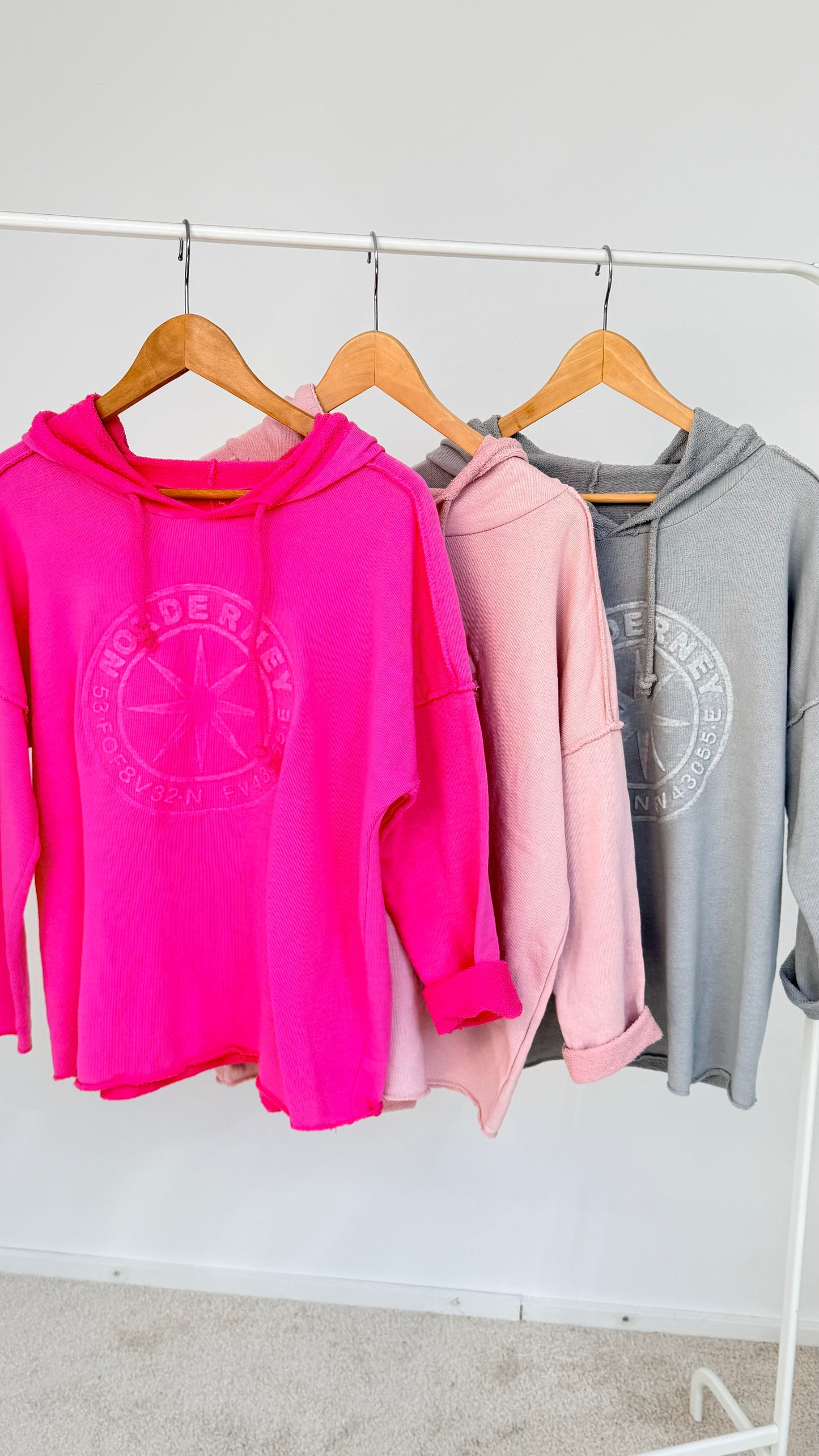 SWEATSHIRT MIT KAPUZE"NORDERNEY" PINK