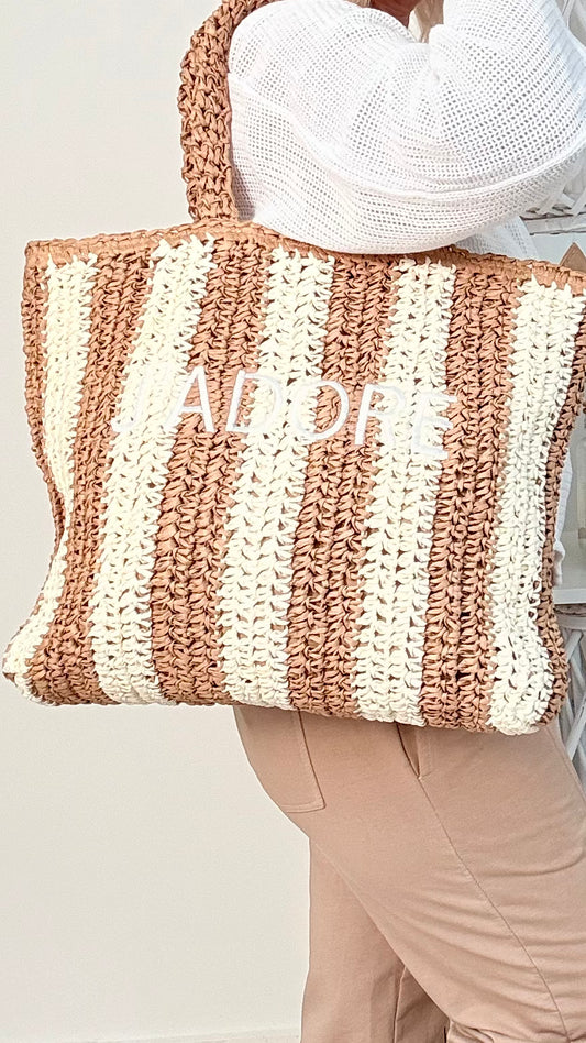 BASTTASCHE "BEIGE/BRAUN"