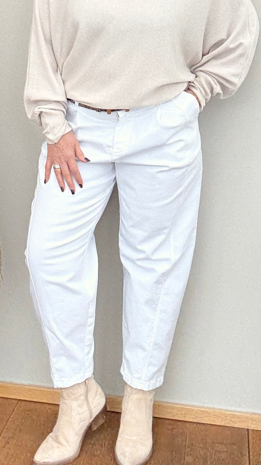 JEANS "BARREL "WEIß