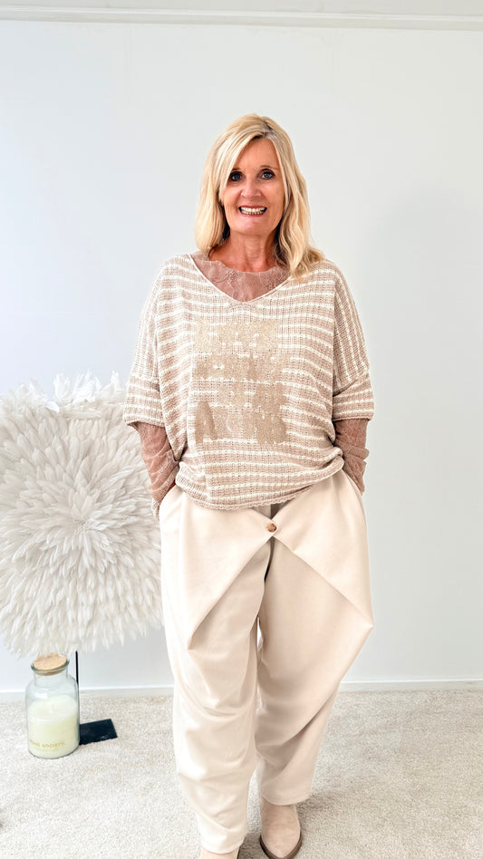 PULLI "LENSS" TAUPE