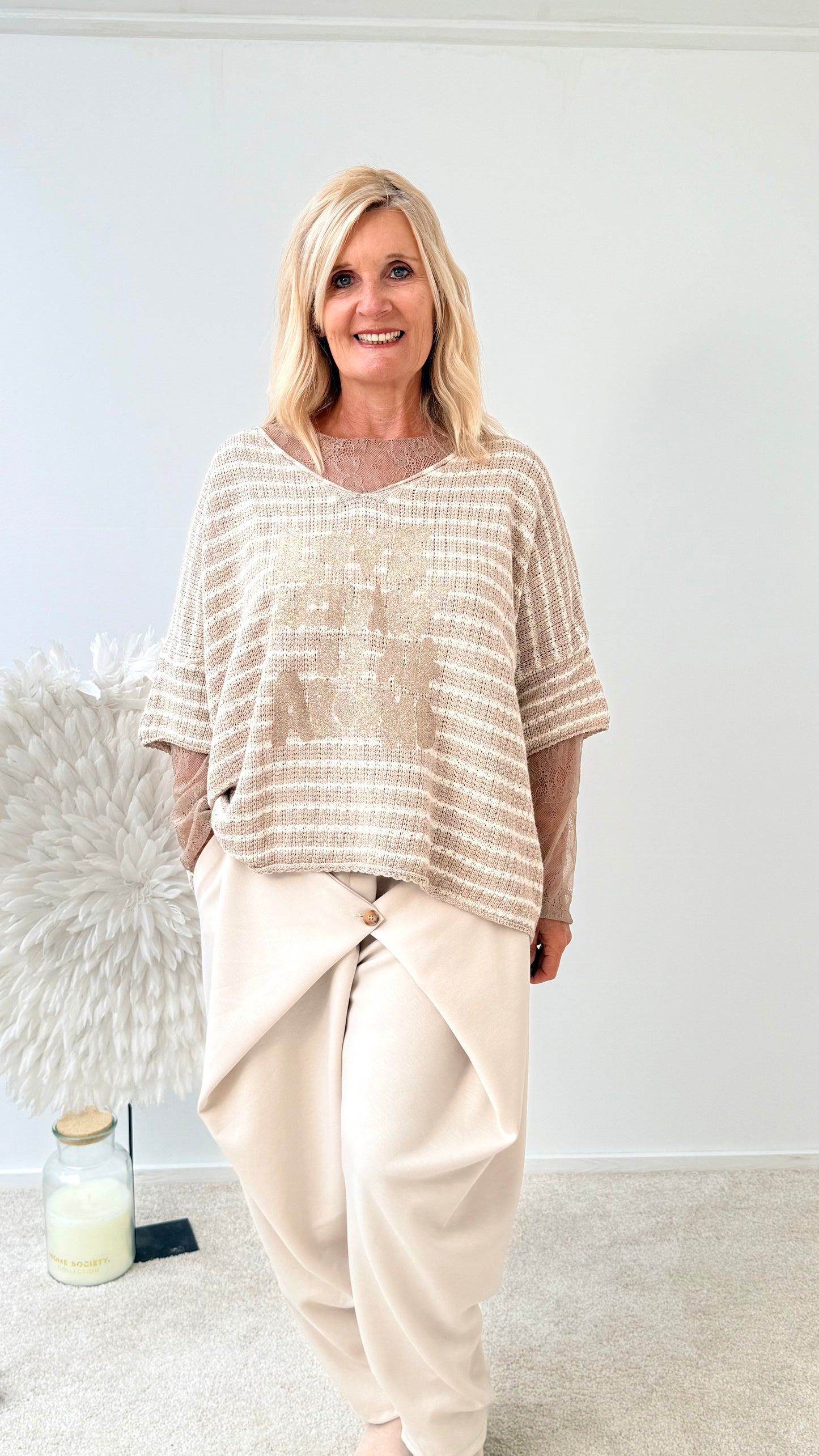 PULLI "LENSS" TAUPE