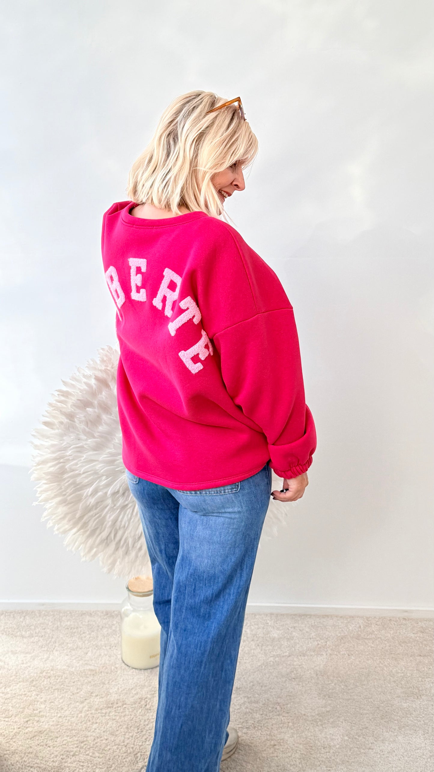 SWEATSHIRT"COFFEE"PINK
