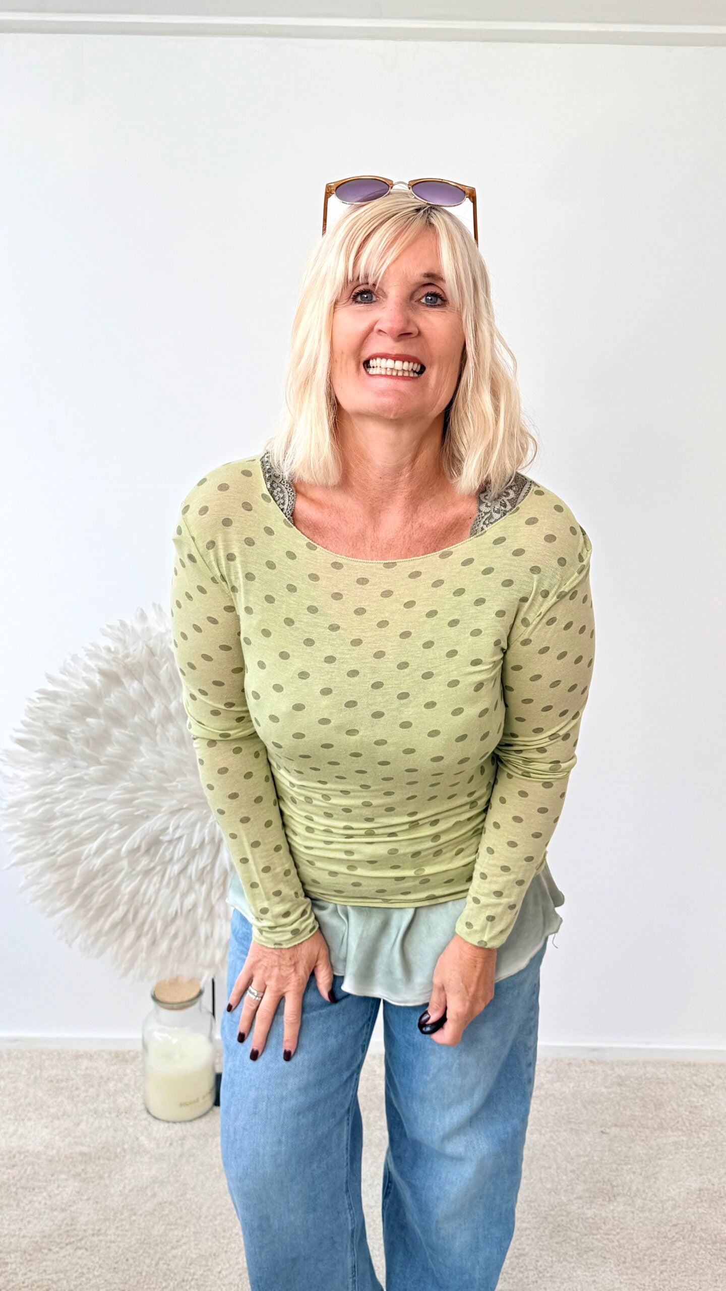 SHIRT" PUNKTE GRÜN