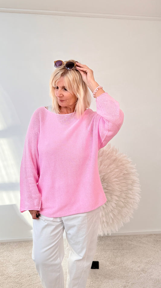 LEICHTSTRICKPULLI "ROSA"