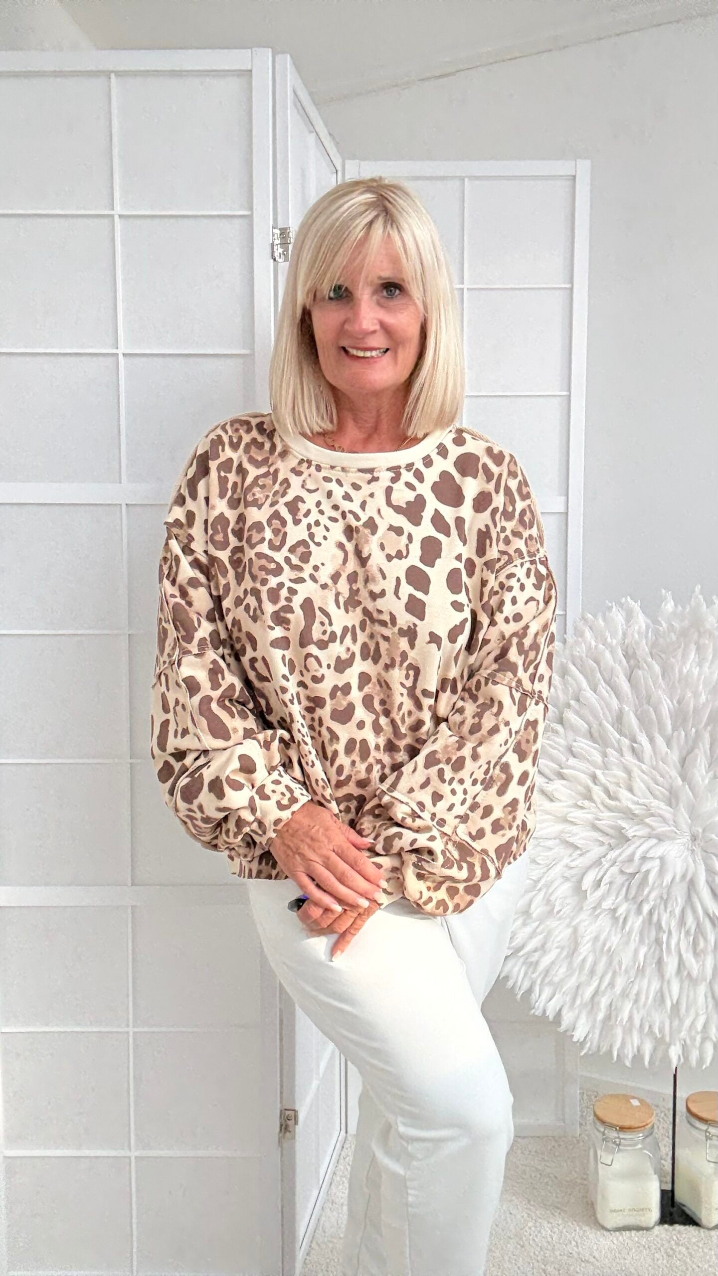 SWEATSHIRT "ANIMAL" MACCIATO