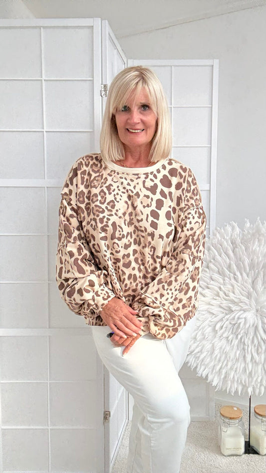 SWEATSHIRT "ANIMAL" MACCIATO