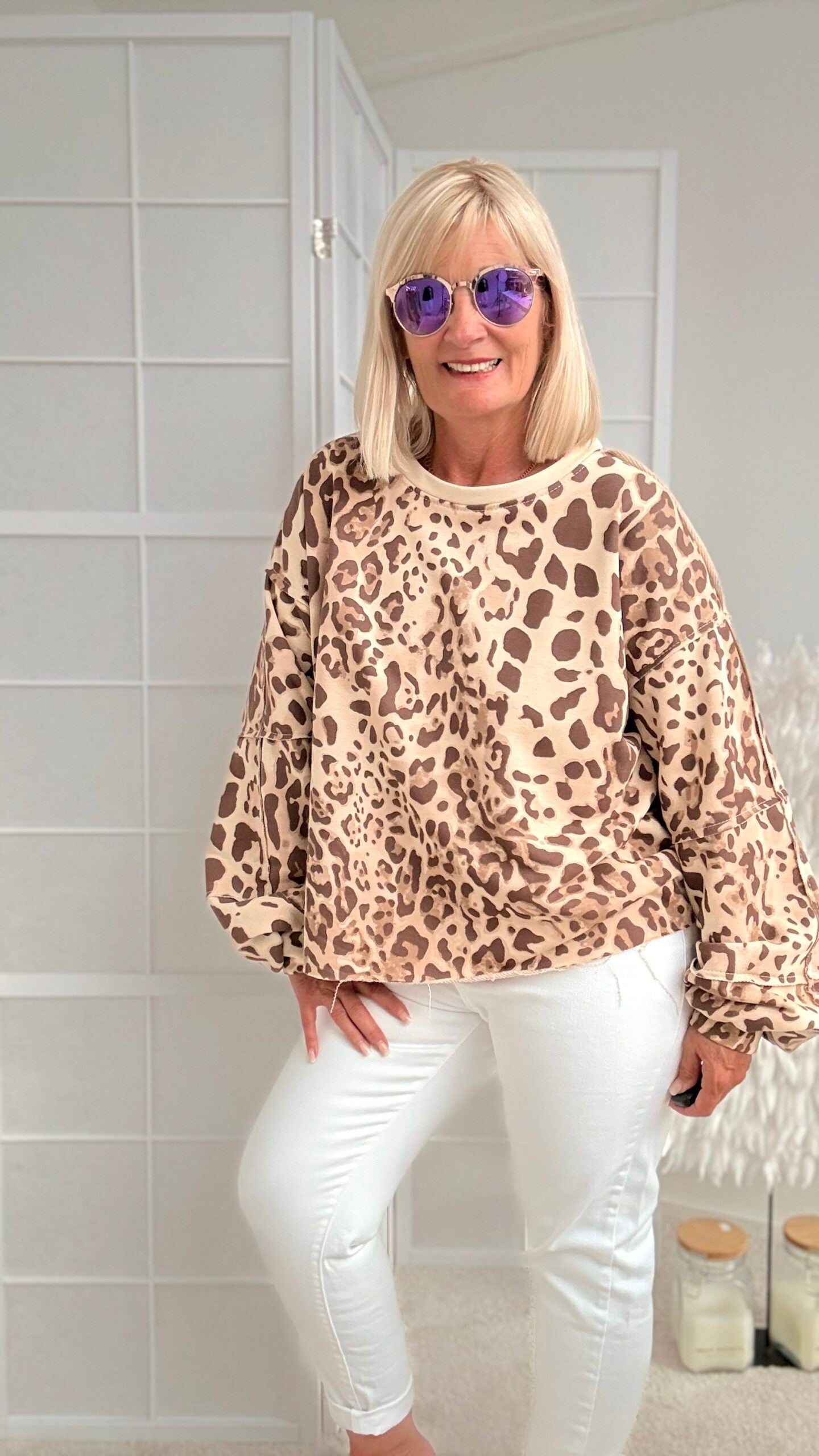 SWEATSHIRT "ANIMAL" MACCIATO